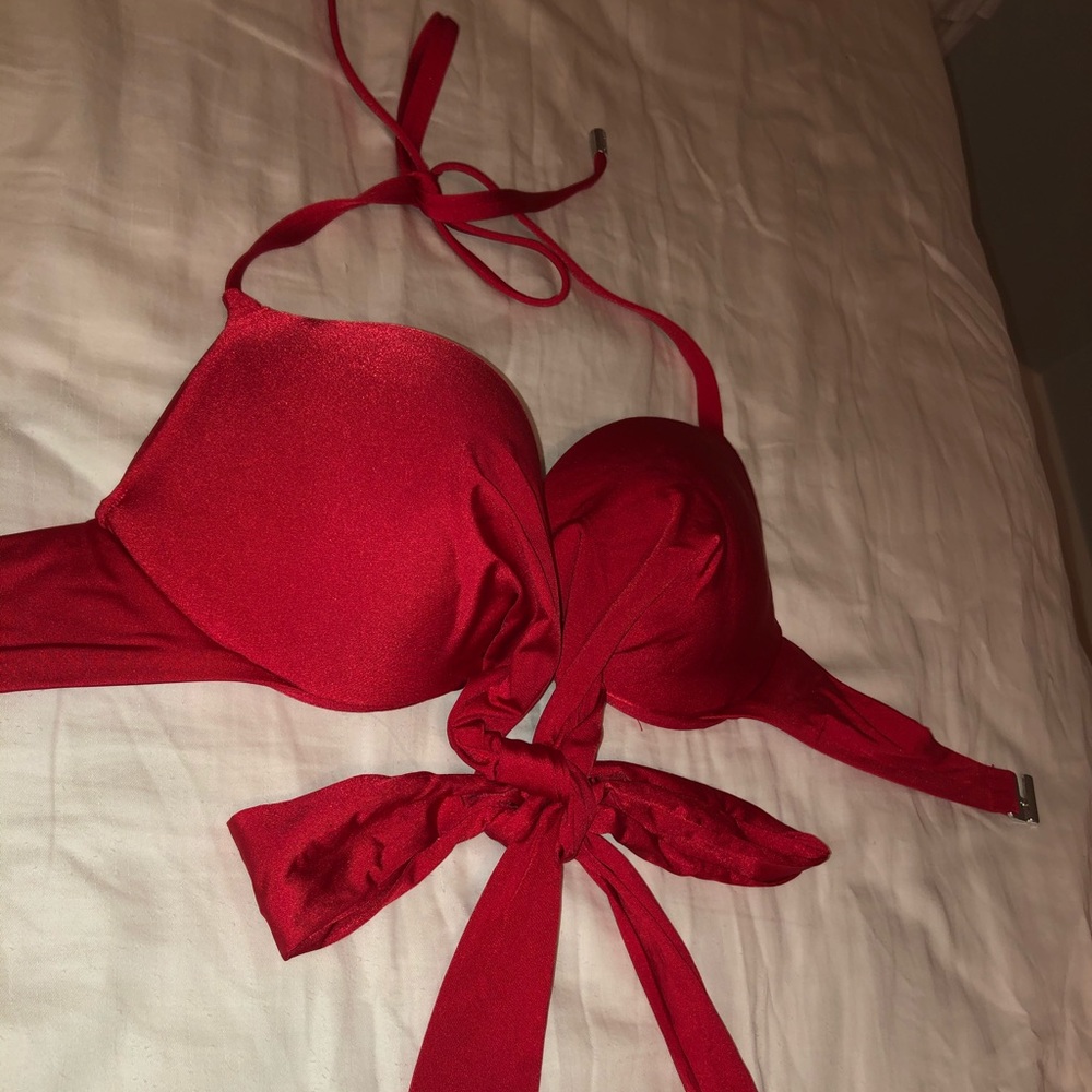 Red bikini top